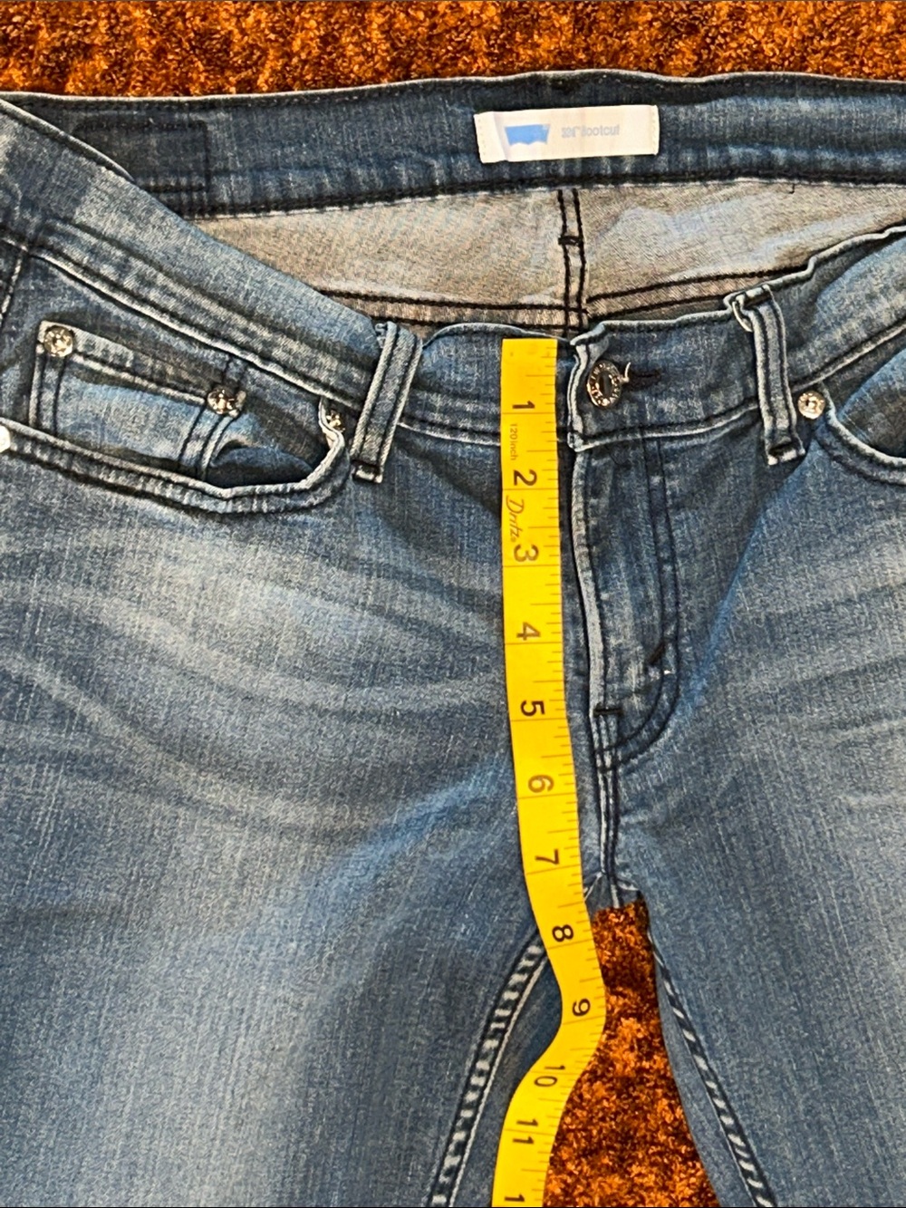 Levi's Women's Boot Cut Jeans in Faded Blue Denim - Picture 5 of 10